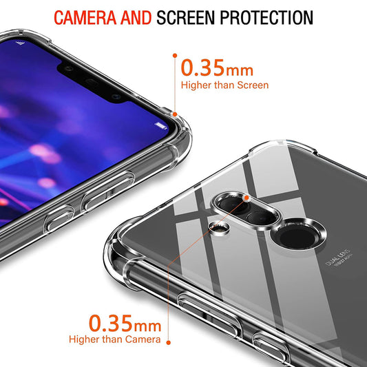 Cover til Huawei Mate 20 Lite, Techsuit, Stødabsorberende Klar, Transparent