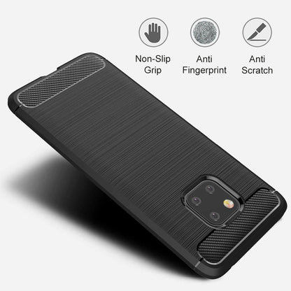 Cover til Huawei Mate 20 Pro, Techsuit, Carbon, Sort