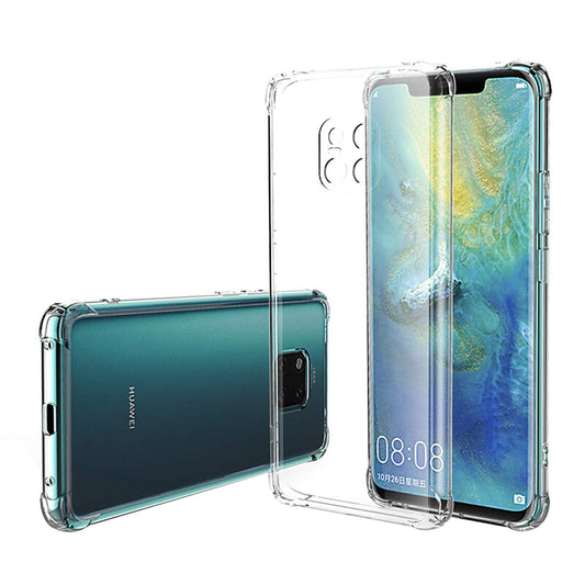 Cover til Huawei Mate 20 Pro, Techsuit, Stødabsorberende Klar, Transparent