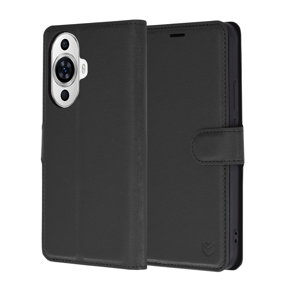 Cover til Huawei nova 12s / nova 11, Techsuit, Leather Folio, Sort