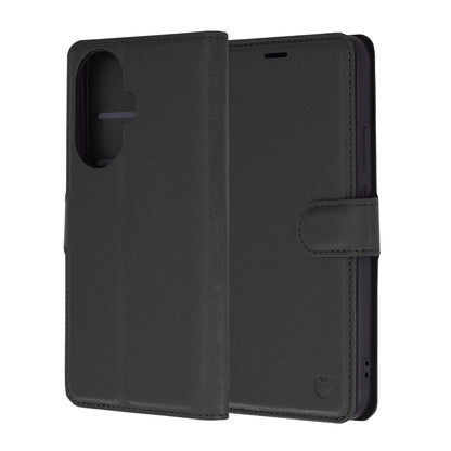 Cover til Huawei nova 12s / nova 11, Techsuit, Leather Folio, Sort