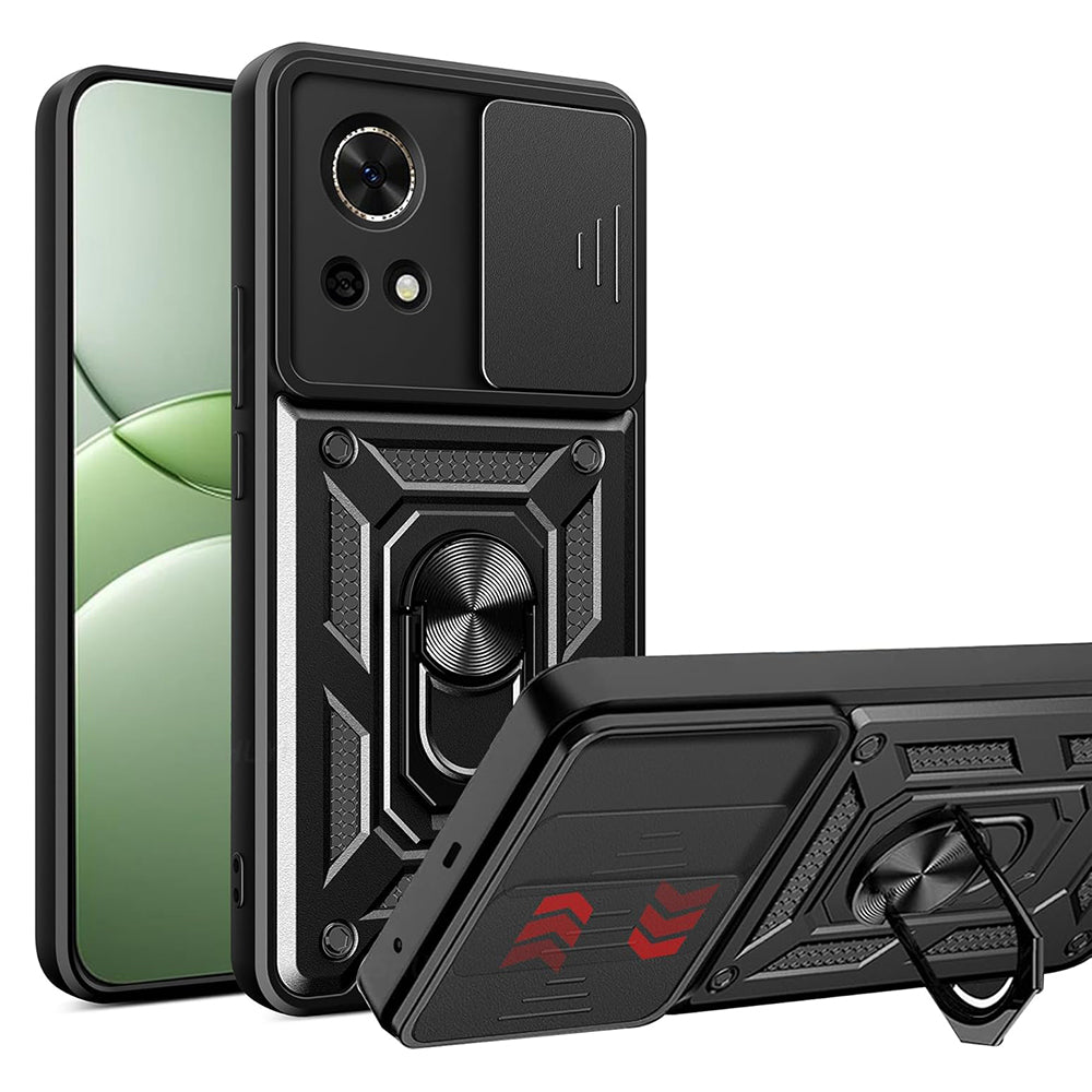 Cover til Huawei nova 13, Techsuit, CamShield, Sort
