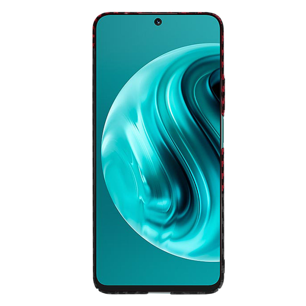 Cover til Huawei nova 13i / nova 12i, Techsuit, Carbonite FiberShell, Sort Rød