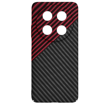 Cover til Huawei nova 13i / nova 12i, Techsuit, Carbonite FiberShell, Sort Rød