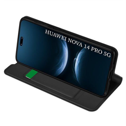 Etui til Huawei nova 14 Pro, Techsuit, Magskin Book, Sort