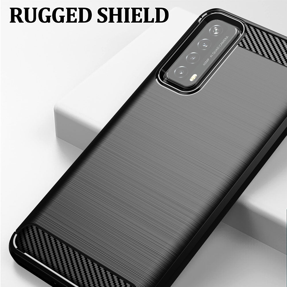 Case for Huawei P smart 2021, Techsuit, Carbon, Black