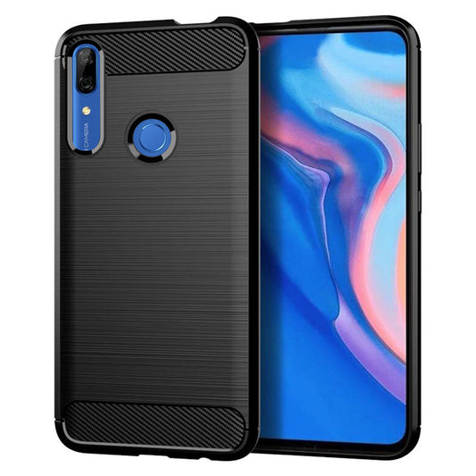 Cover til Huawei P Smart Z, Techsuit, Carbon, Sort