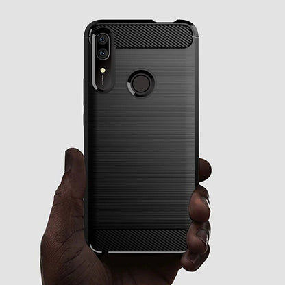 Cover til Huawei P Smart Z, Techsuit, Carbon, Sort