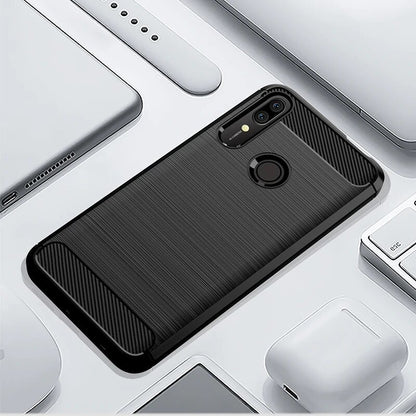 Cover til Huawei P Smart Z, Techsuit, Carbon, Sort