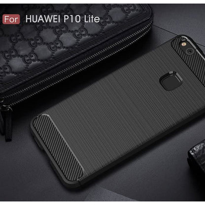 Case for Huawei P10 Lite, Techsuit, Carbon, Black