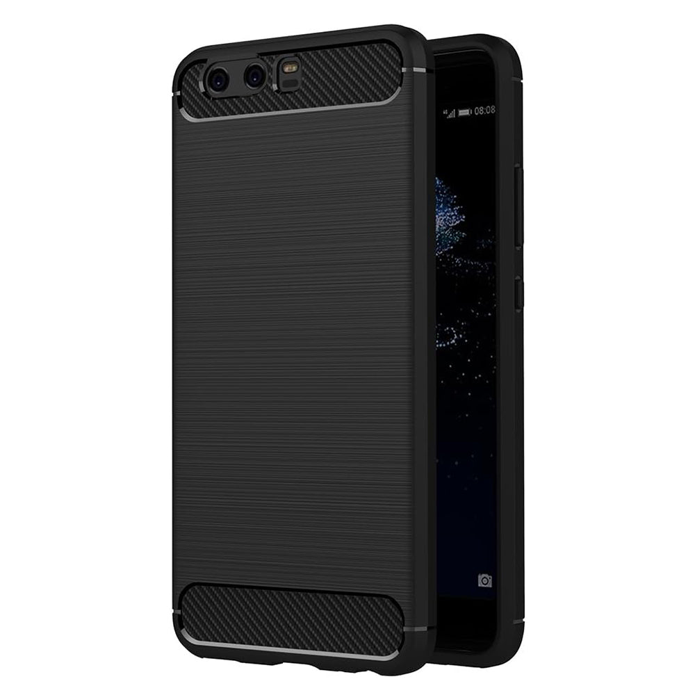 Cover til Huawei P10 Plus, Techsuit, Carbon, Sort