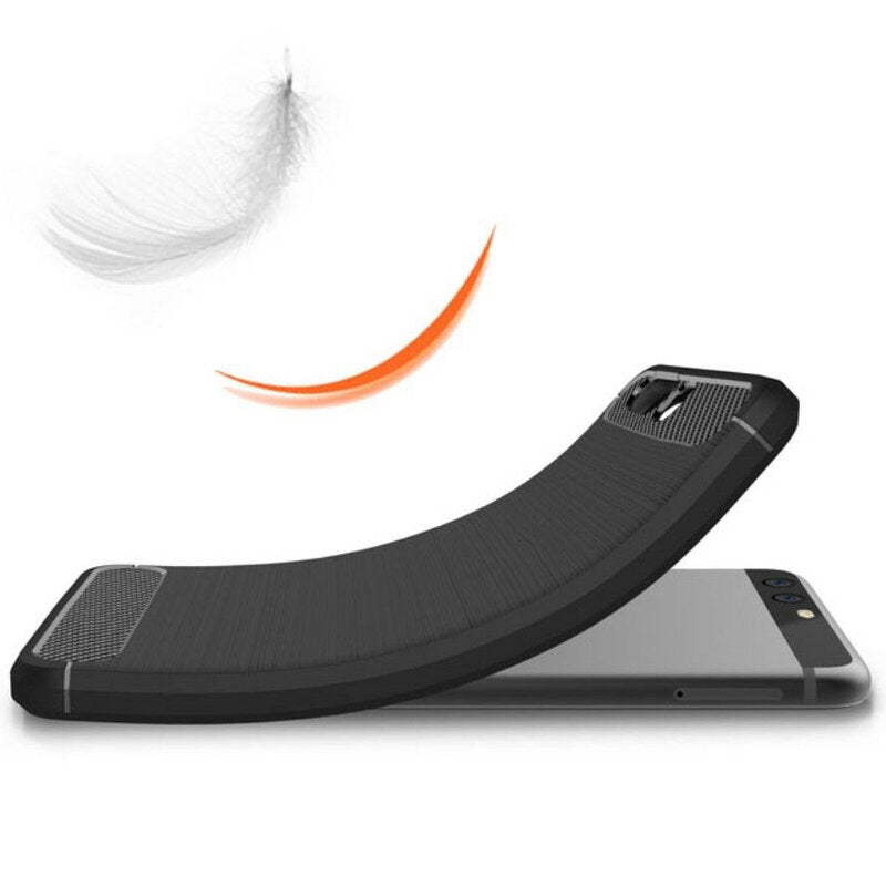 Cover til Huawei P10 Plus, Techsuit, Carbon, Sort