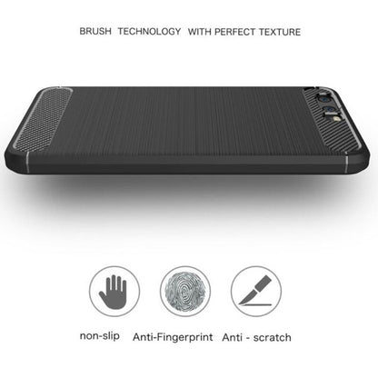 Cover til Huawei P10 Plus, Techsuit, Carbon, Sort