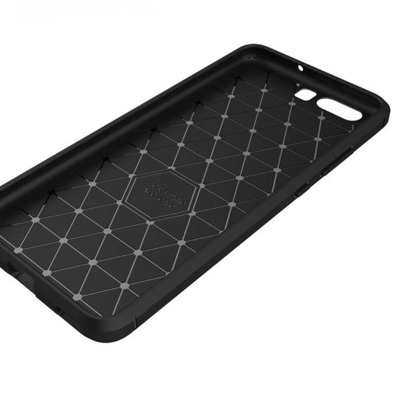 Cover til Huawei P10 Plus, Techsuit, Carbon, Sort