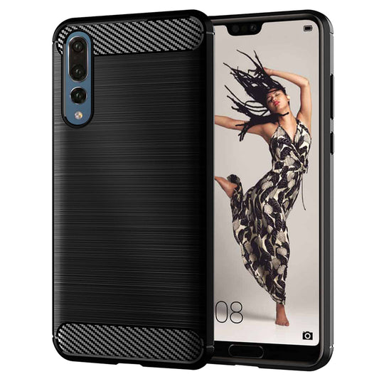 Cover til Huawei P20 Pro, Techsuit, Carbon, Sort