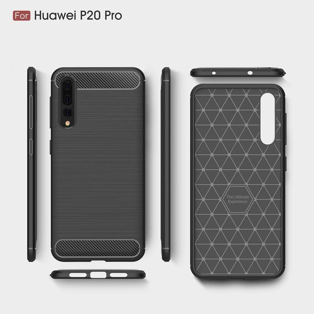 Cover til Huawei P20 Pro, Techsuit, Carbon, Sort