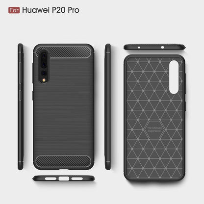 Cover til Huawei P20 Pro, Techsuit, Carbon, Sort