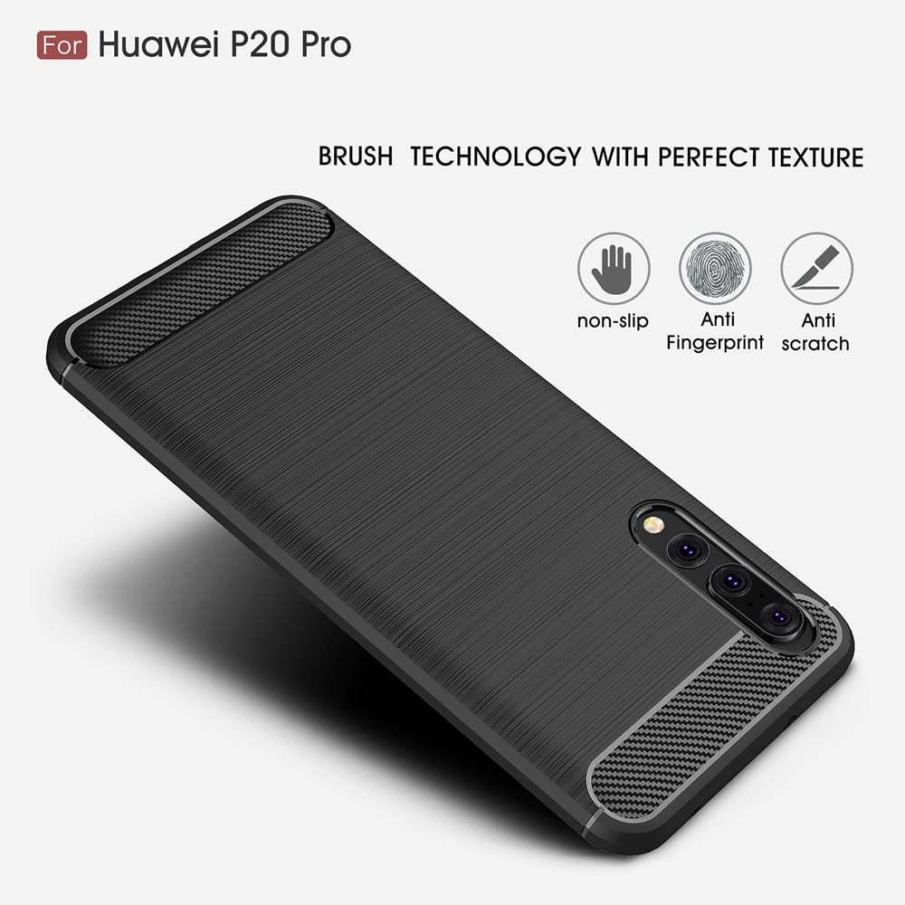 Cover til Huawei P20 Pro, Techsuit, Carbon, Sort