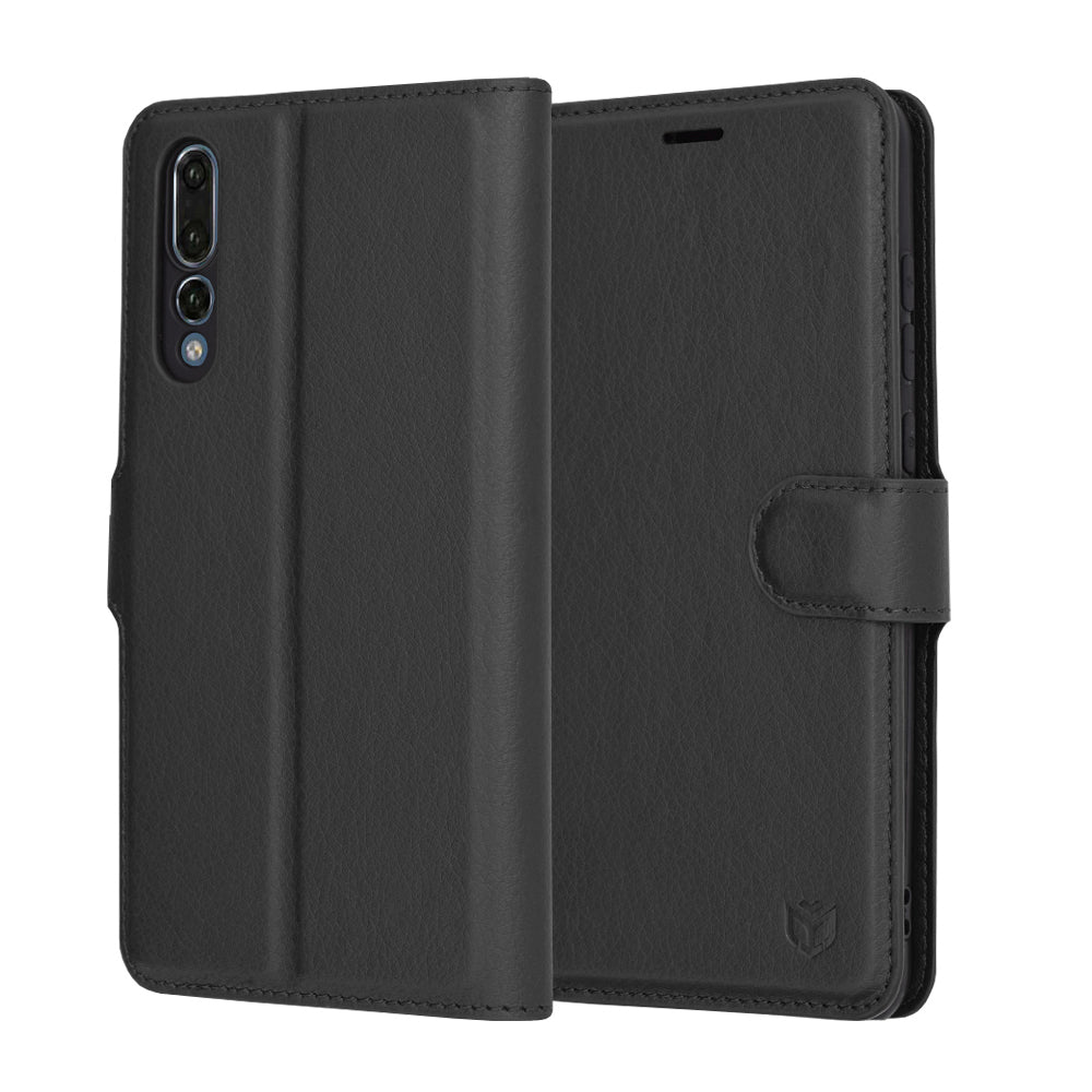 Etui til Huawei P20 Pro, Techsuit, Leather Folio, Sort