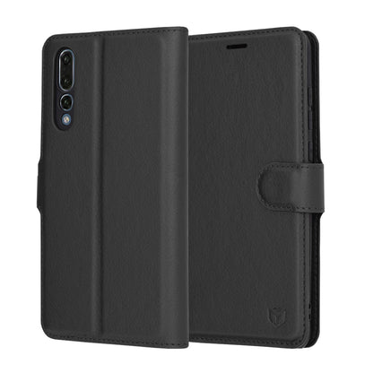 Etui til Huawei P20 Pro, Techsuit, Leather Folio, Sort