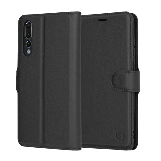 Etui til Huawei P20 Pro, Techsuit, Leather Folio, Sort