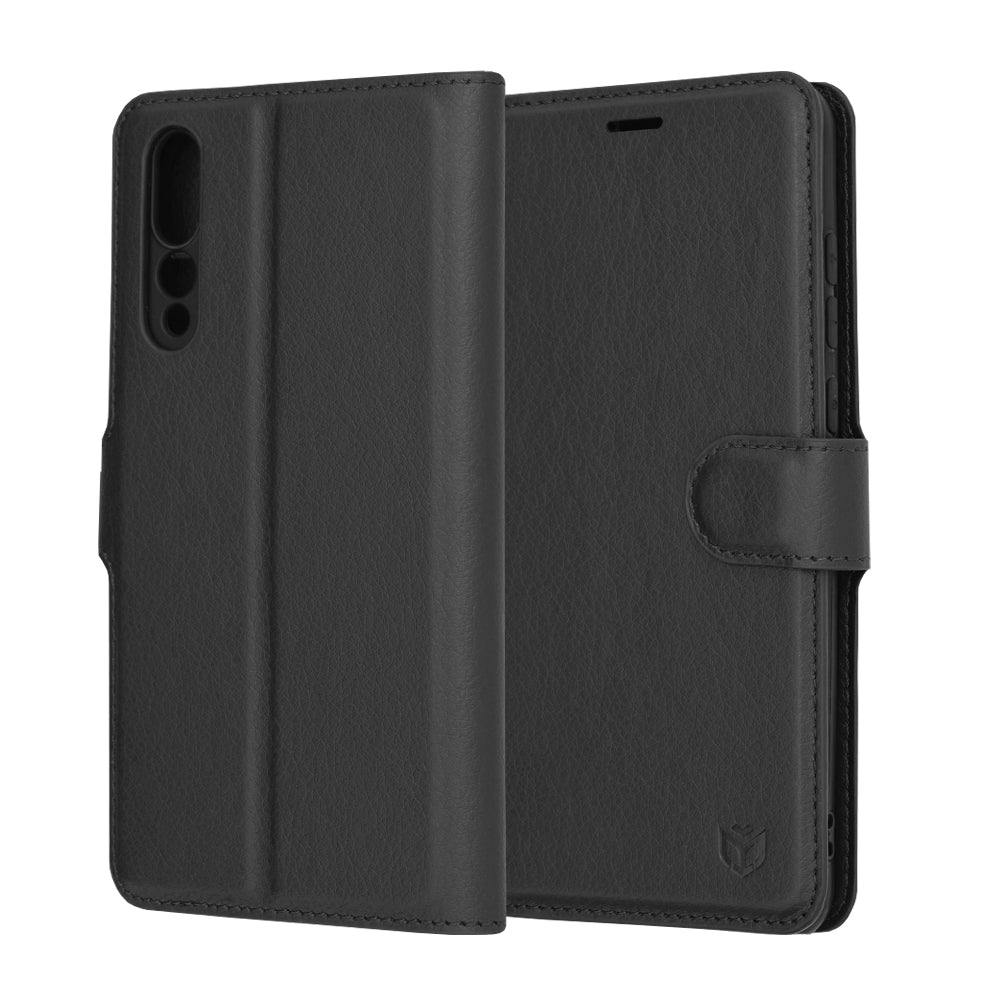 Etui til Huawei P20 Pro, Techsuit, Leather Folio, Sort