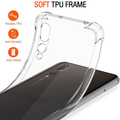 Case for Huawei P20 Pro, Techsuit, Shockproof Clear, Transparent