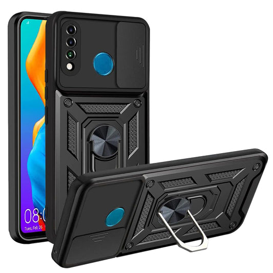 Cover til Huawei P30 lite New Edition / P30 lite, Techsuit, CamShield, Sort