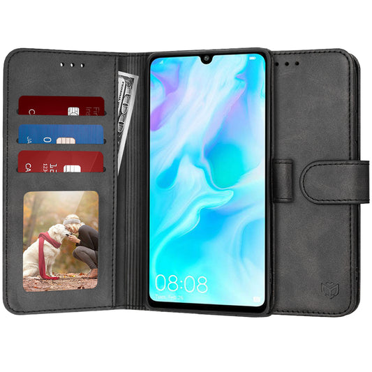 Cover til Huawei P30 lite New Edition / P30 lite, Techsuit, Diary Book, Sort