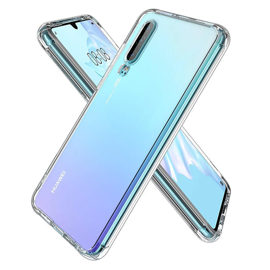 Cover til Huawei P30, Techsuit, Stødabsorberende Klar, Transparent