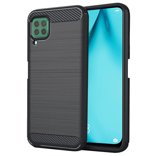 Cover til Huawei P40 lite 4G, Techsuit, Carbon, Sort