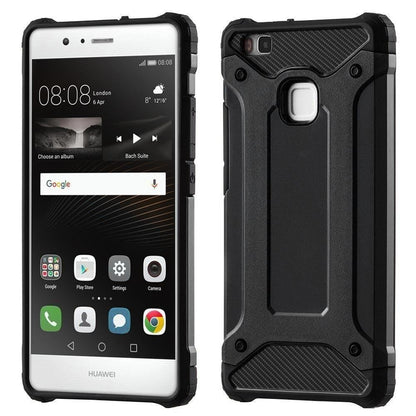 Cover til Huawei P9 lite (2016), Techsuit, Hybrid Armor, Sort
