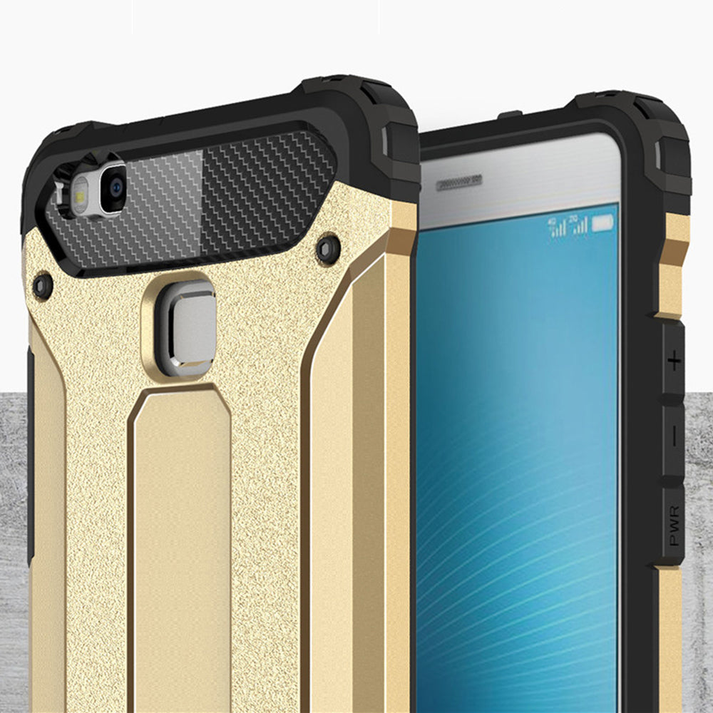 Cover til Huawei P9 lite (2016), Techsuit, Hybrid Armor, Sort