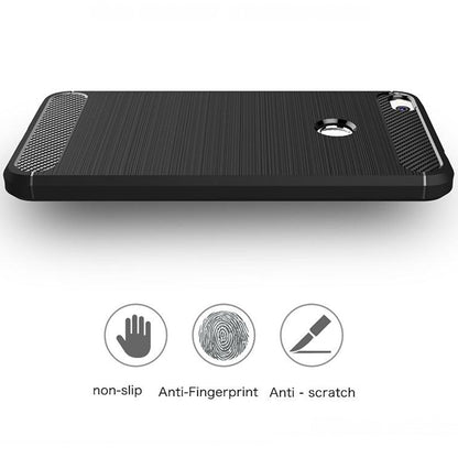 Cover til Huawei P9 Lite (2017) / P8 Lite (2017), Techsuit, Carbon, Sort