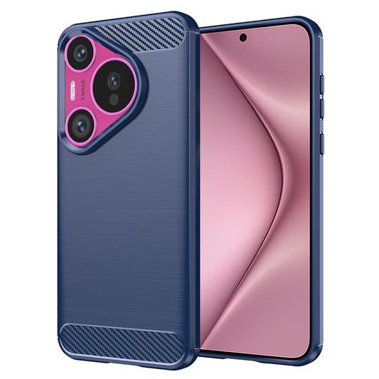 Cover til Huawei Pura 70, Techsuit, Carbon, Blå