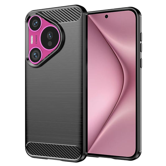 Cover til Huawei Pura 70, Techsuit, Carbon, Sort