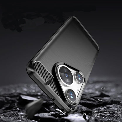 Cover til Huawei Pura 70, Techsuit, Carbon, Sort