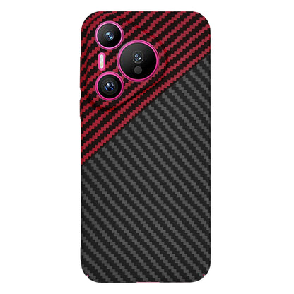 Cover til Huawei Pura 70, Techsuit, Carbonite FiberShell, Sort Rød