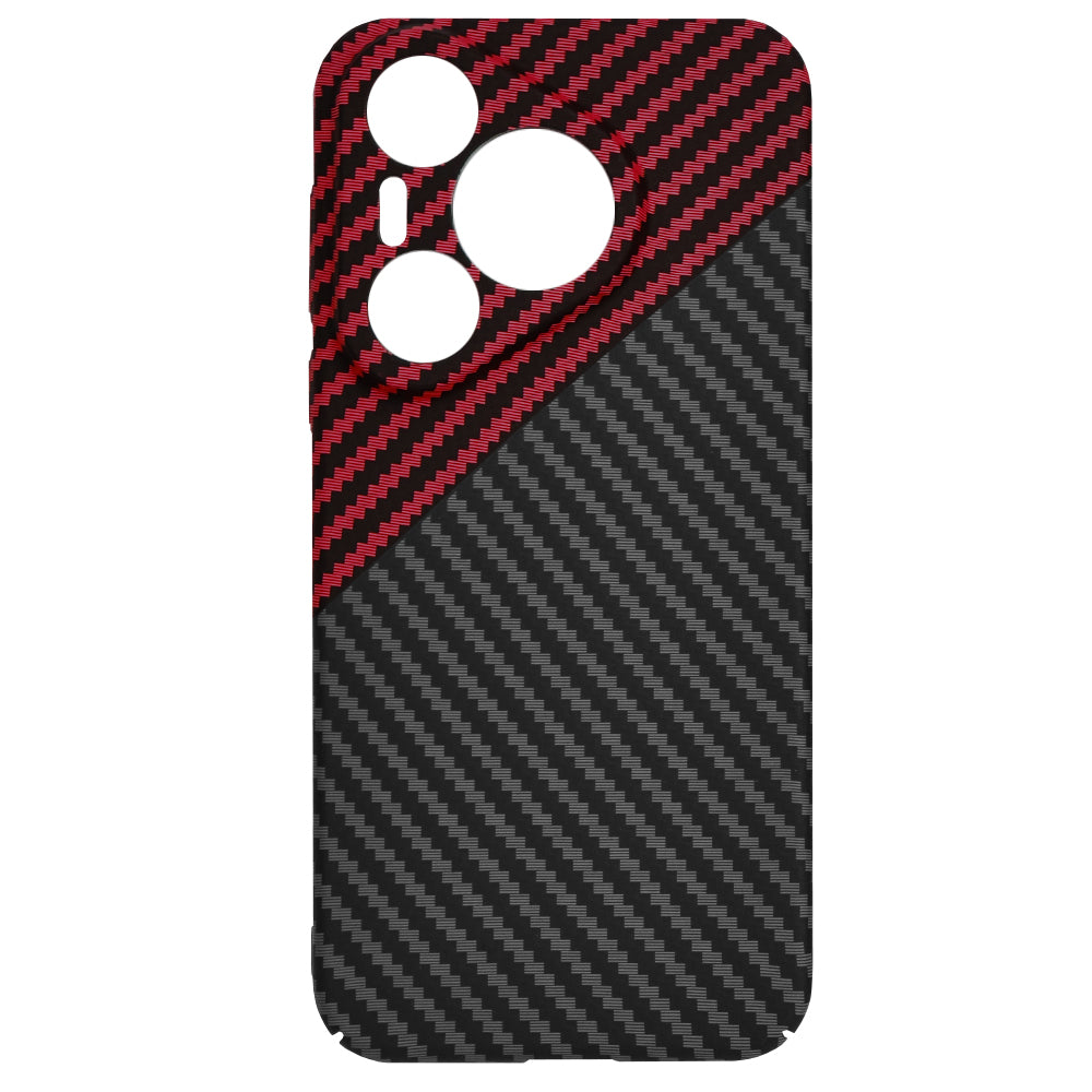 Cover til Huawei Pura 70, Techsuit, Carbonite FiberShell, Sort Rød