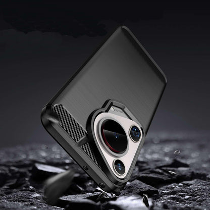 Cover til Huawei Pura 70 Ultra, Techsuit, Carbon, Blå
