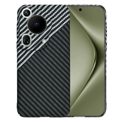 Case for Huawei Pura 70 Ultra, Techsuit, Carbonite FiberShell, Black Gray