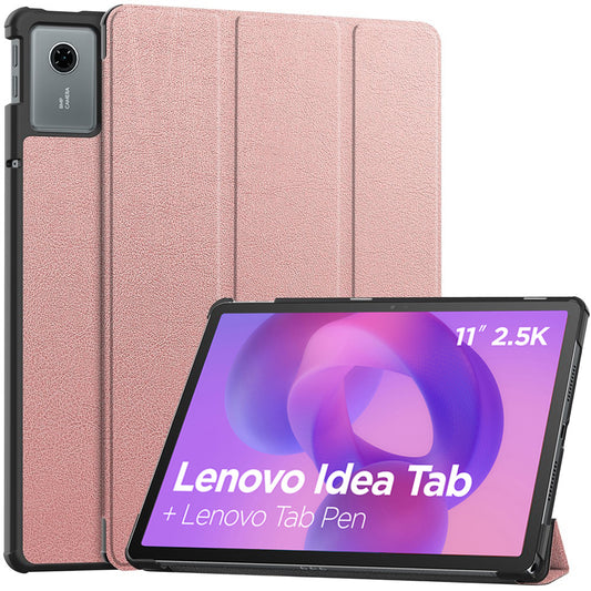Etui til Lenovo Idea Tab 11, Techsuit, FoldPro, Gylden Rosa