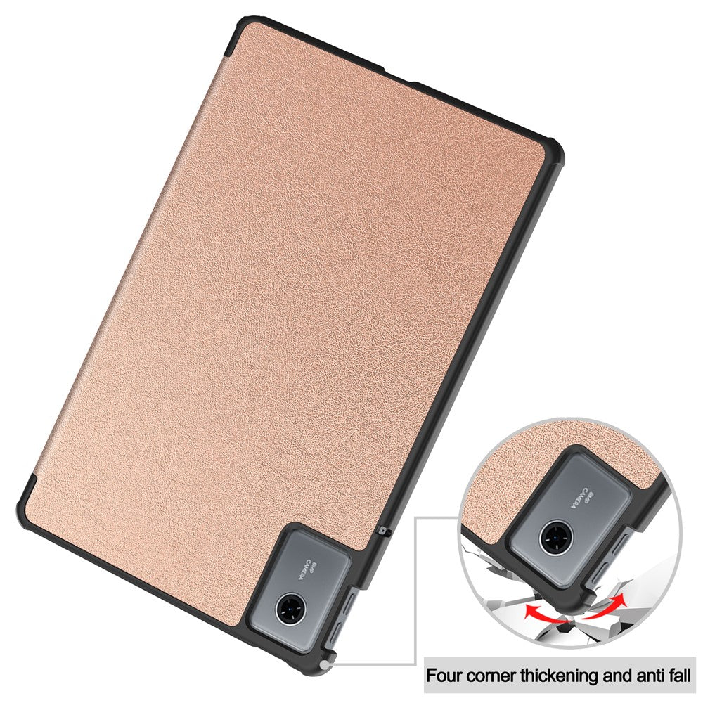 Etui til Lenovo Idea Tab 11, Techsuit, FoldPro, Gylden Rosa