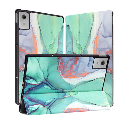 Etui til Lenovo Idea Tab Plus, Techsuit, FoldPro Green Time, Multifarvet