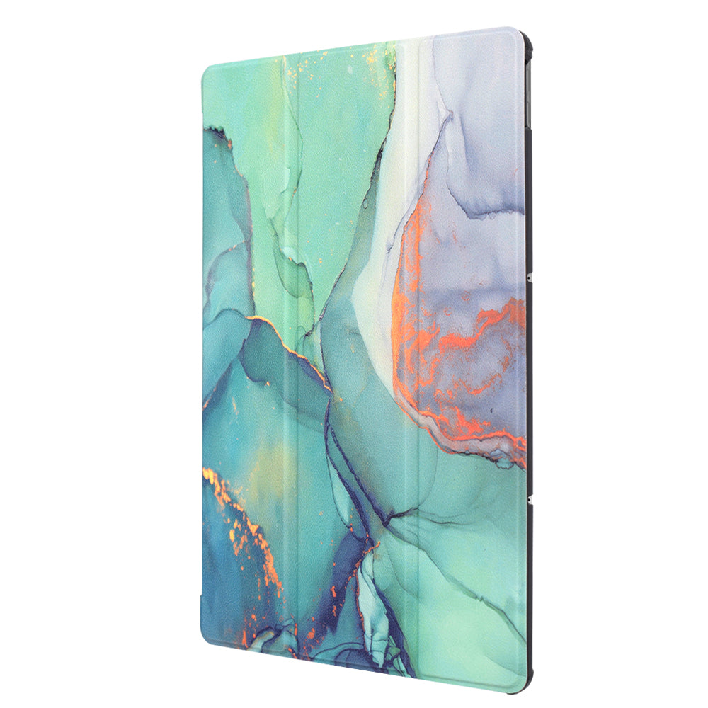 Etui til Lenovo Idea Tab Plus, Techsuit, FoldPro Green Time, Multifarvet