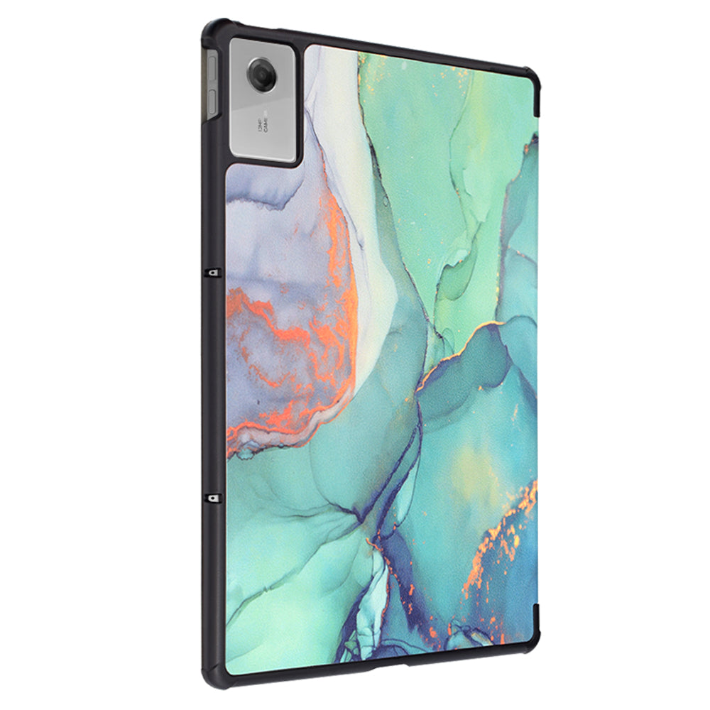 Etui til Lenovo Idea Tab Plus, Techsuit, FoldPro Green Time, Multifarvet