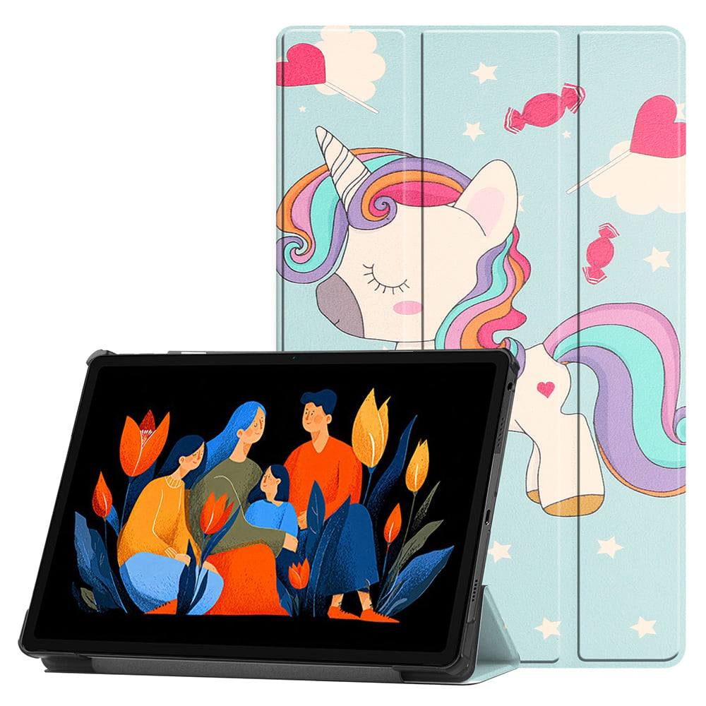 Etui til Lenovo Idea Tab Plus, Techsuit, FoldPro Unicorn, Multifarvet