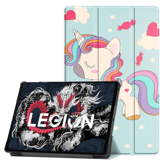 Etui til Lenovo Legion Y700 (2025), Techsuit, FoldPro Unicorn, Flerfarvet