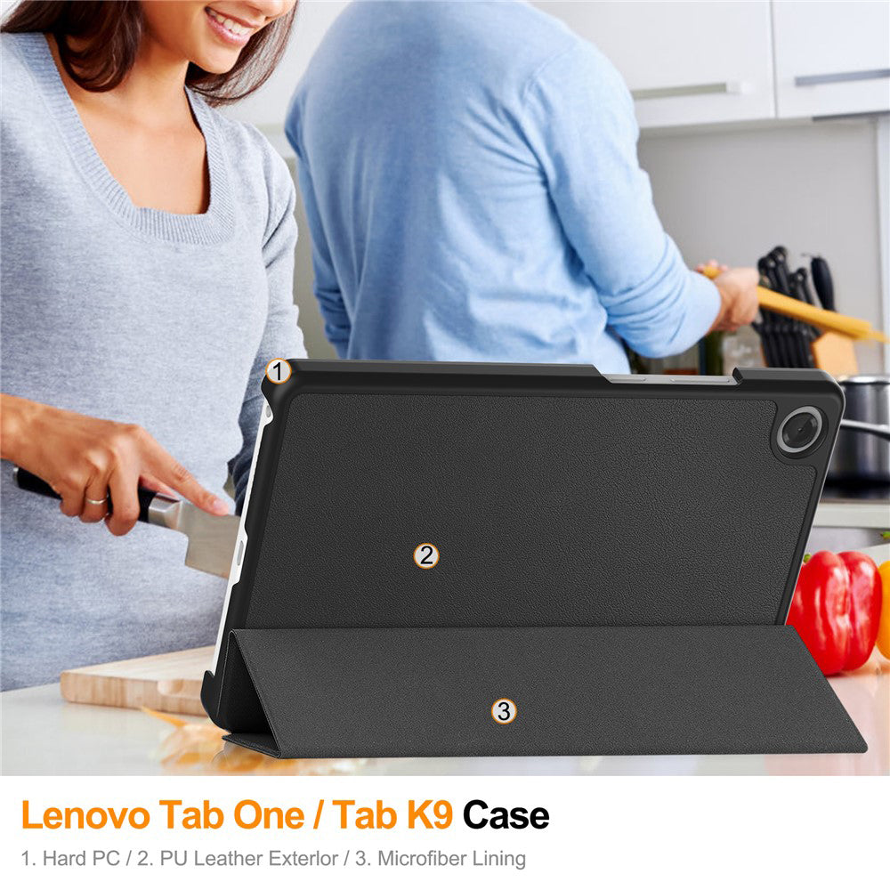 Cover til Lenovo Tab K9, Techsuit, FoldPro, Sort