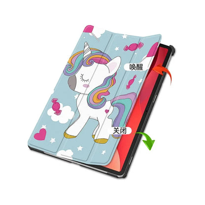 Cover til Lenovo Tab M11, Techsuit, FoldPro Unicorn, Multifarvet